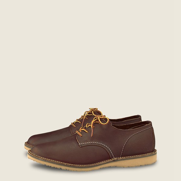 Red Wing Oxford Erkek - Weekender – Rough & Tough Deri - Kahverengi - 75QMSTOEK